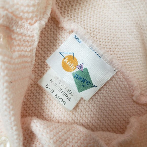 Kids and More pink knitted baby cardigan . 6 - 9 months - Picture 5 of 5
